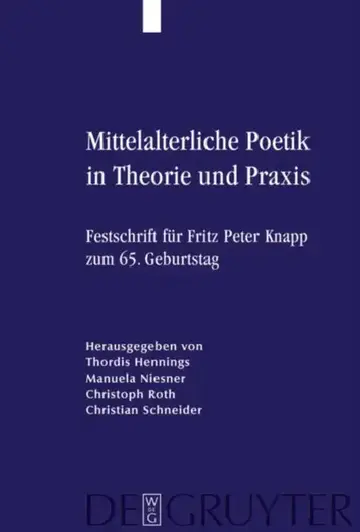 Cover of Mittelalterliche Poetik in Theorie Und PRAXIS