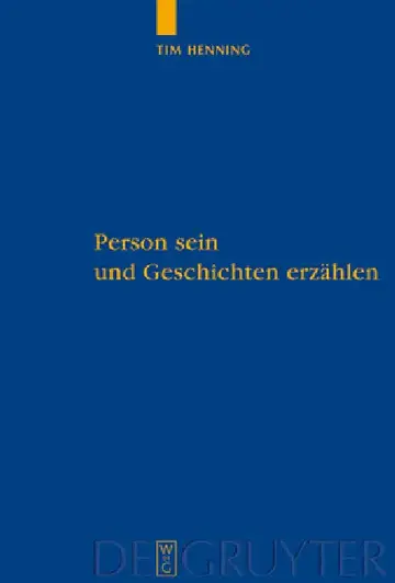 Cover of Person sein und Geschichten erzählen