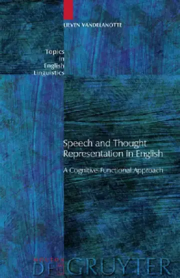 Cover of Speech and Thought Representation in English