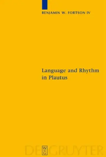 Cover of Language and Rhythm in Plautus