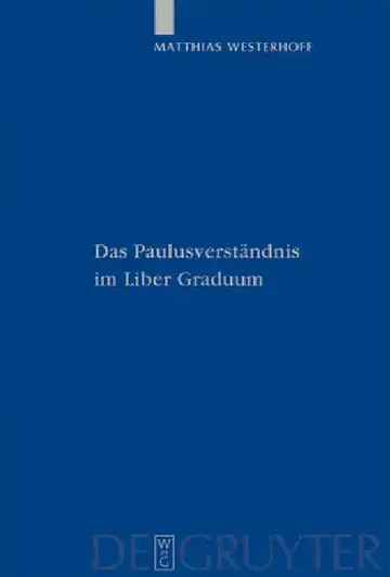 Cover of Das Paulusverständnis im Liber Graduum