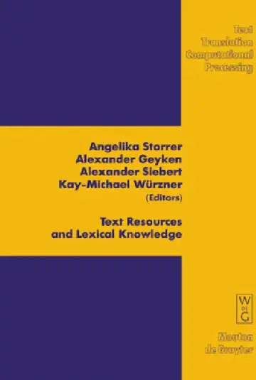 Cover of Text Resources and Lexical Knowledge