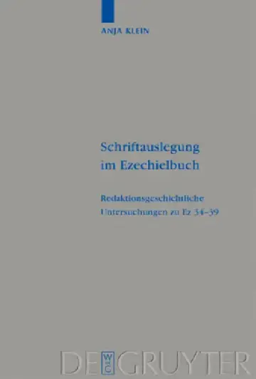Cover of Schriftauslegung im Ezechielbuch