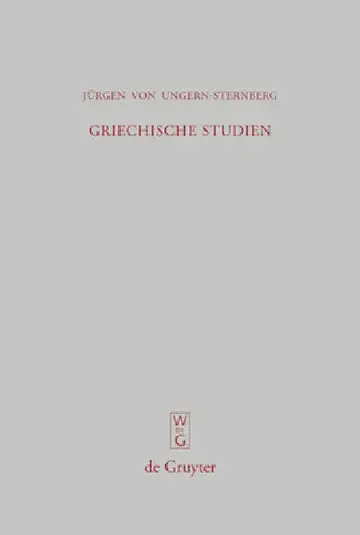 Cover of Griechische Studien