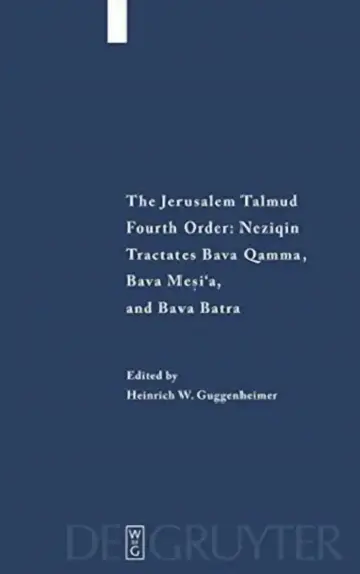 Cover of Tractates Bava Qamma, Bava Mesi'a, and Bava Batra