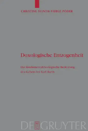 Cover of Doxologische Entzogenheit