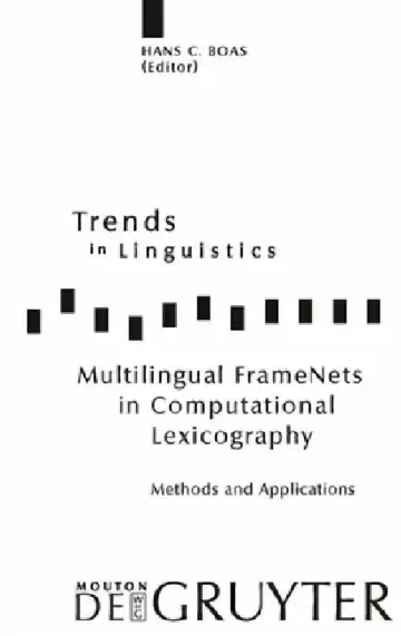 Cover of Multilingual Framenets in Computational Lexicography