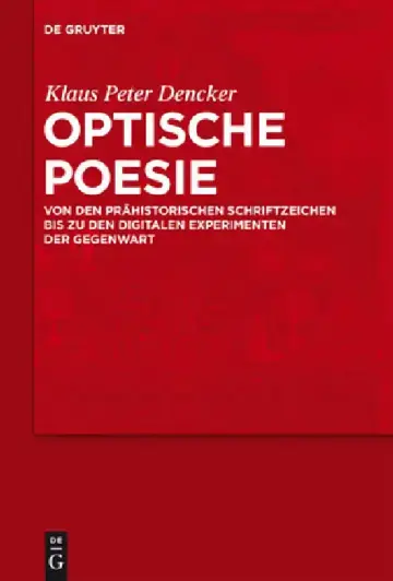 Cover of Optische Poesie