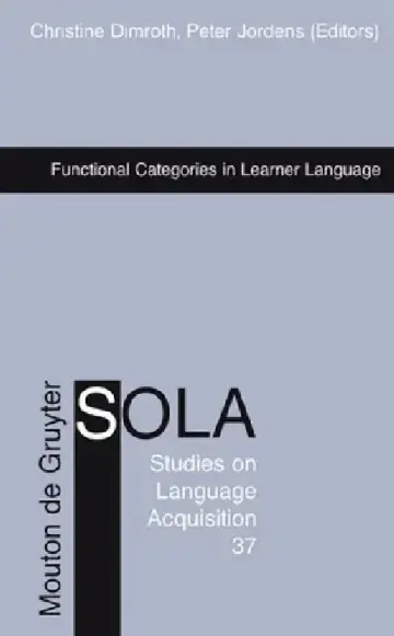 Cover of Functional Categories in Learner Language