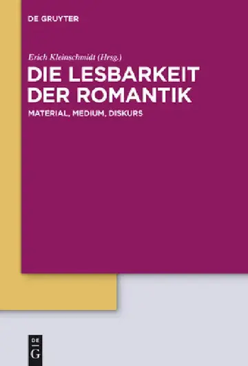 Cover of Die Lesbarkeit der Romantik