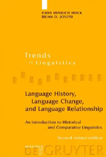 Cover of Language History, Language Change, and Language Relationship