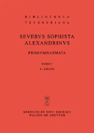 Cover of Progymnasmata quae exstant omnia