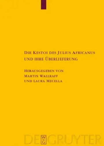 Cover of Die Kestoi des Julius Africanus und ihre Überlieferung