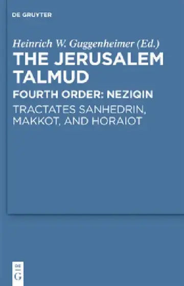 Cover of Tractates Sanhedrin, Makkot, and Horaiot