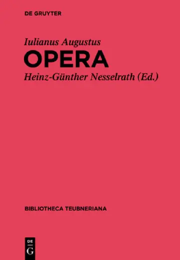 Cover of Iuliani Augusti Opera