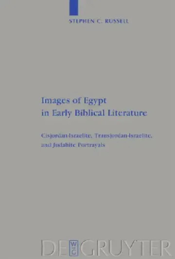 Cover of Images of Egypt in Early Biblical Literature