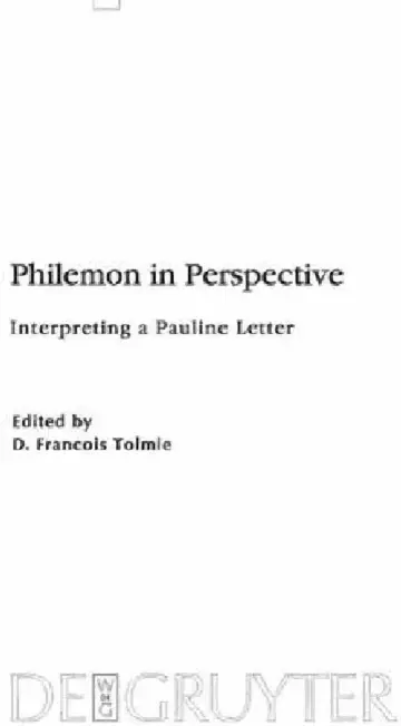 Cover of Philemon in Perspective