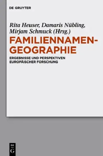 Cover of Familiennamengeographie