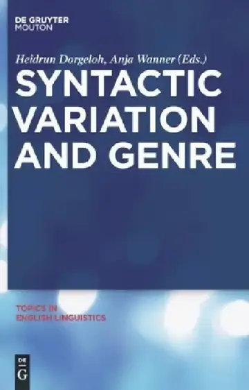 Cover of Syntactic Variation and Genre
