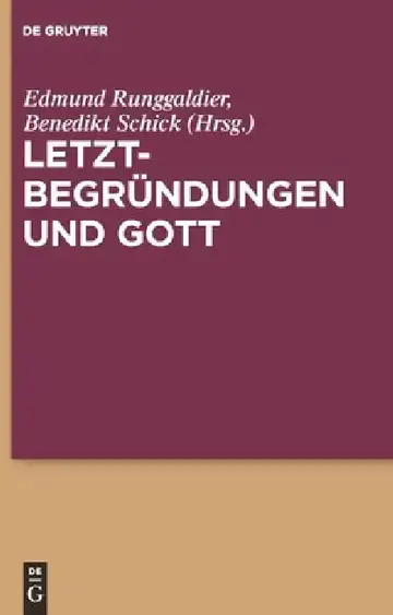 Cover of Letztbegründungen Und Gott