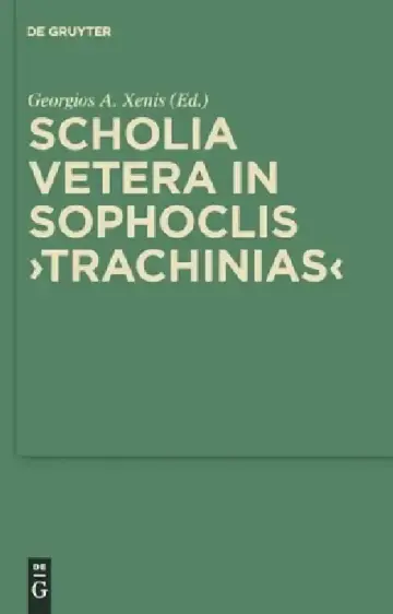 Cover of Scholia Vetera in Sophoclis Trachinias