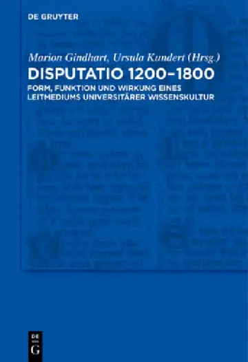 Cover of Disputatio 1200-1800