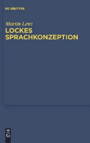 Cover of Lockes Sprachkonzeption