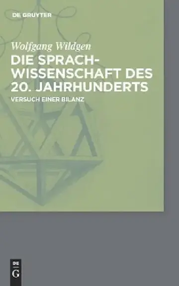 Cover of Die Sprachwissenschaft des 20. Jahrhunderts