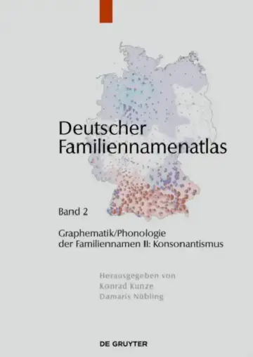 Cover of Deutscher Familiennamenatlas