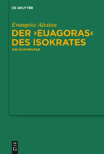 Cover of Der "Euagoras" des Isokrates