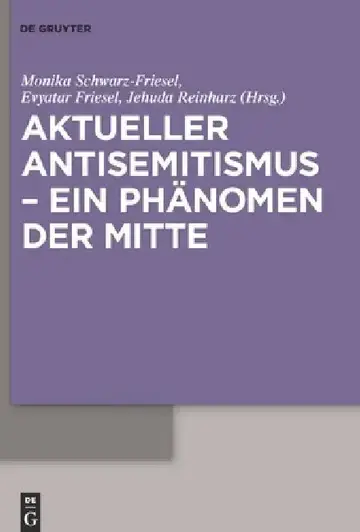 Cover of Aktueller Antisemitismus - ein Phänomen der Mitte