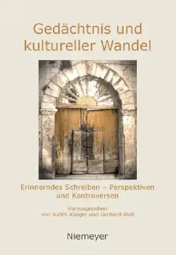Cover of Gedächtnis und kultureller Wandel