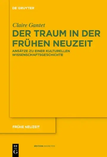 Cover of Der Traum in der Frühen Neuzeit