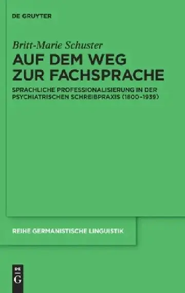 Cover of Auf Dem Weg Zur Fachsprache