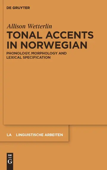 Cover of Tonal Accents in Norwegian