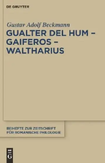 Cover of Gualter del Hum - Gaiferos - Waltharius