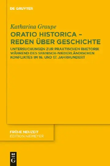Cover of Oratio historica - Reden über Geschichte
