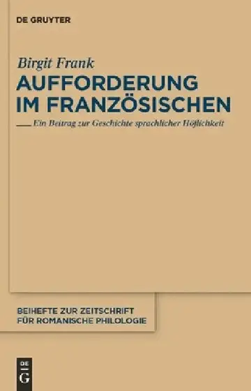Cover of Aufforderung im Französischen