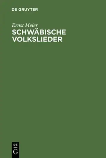 Cover of Schwabische Volkslieder