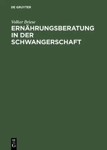 Cover of Ernahrungsberatung In der Schwangerschaft