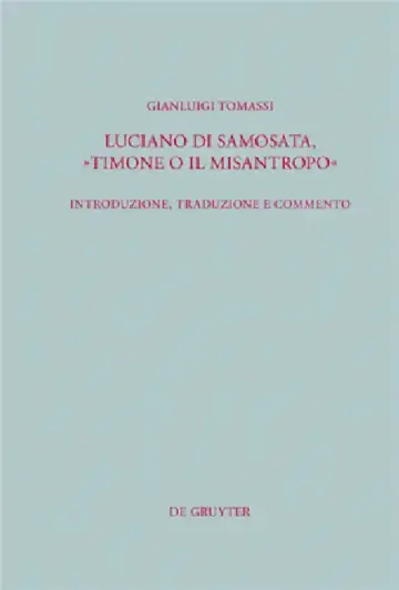 Cover of Luciano di Samosata, "Timone o il misantropo"