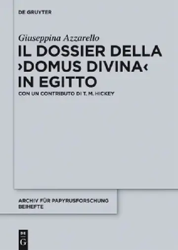 Cover of Il dossier della "domus divina" in Egitto