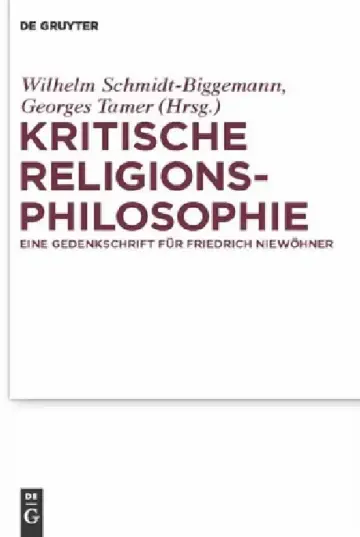 Cover of Kritische Religionsphilosophie