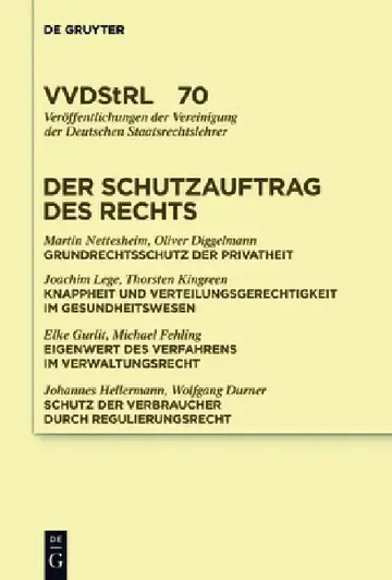 Cover of Der Schutzauftrag des Rechts