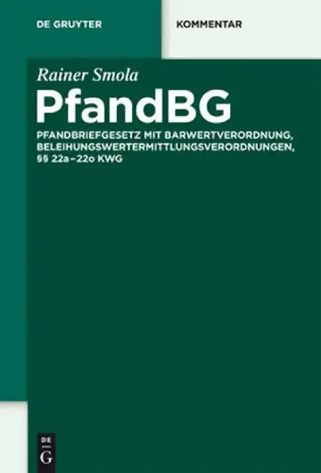 Cover of PfandBG