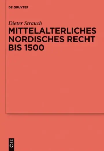 Cover of Mittelalterliches nordisches Recht bis 1500