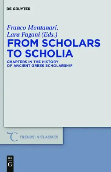Cover of From Scholars to Scholia