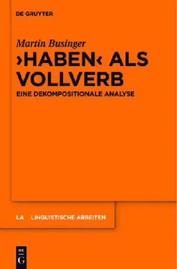 Cover of "Haben" als Vollverb