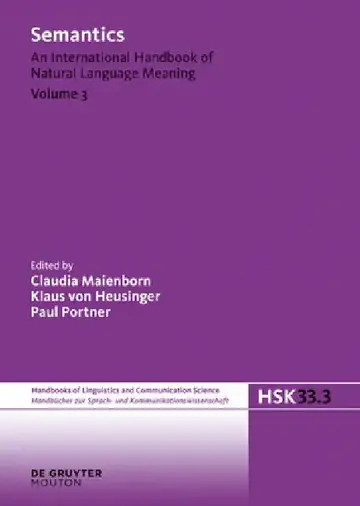 Cover of Semantics. Volume 3