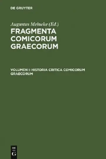 Cover of Historia Critica Comicorum Graecorum